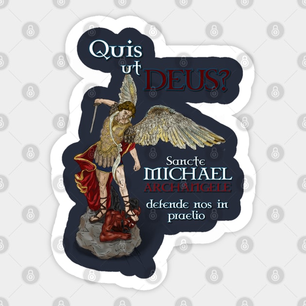 Saint Michael Sticker by Leo Carneiro